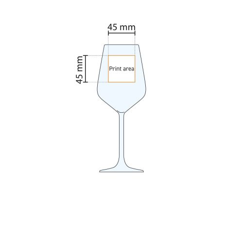 Allegra Wijnglas 35 cl. bedrukken Allegra Wijnglas 35 cl. bedrukken