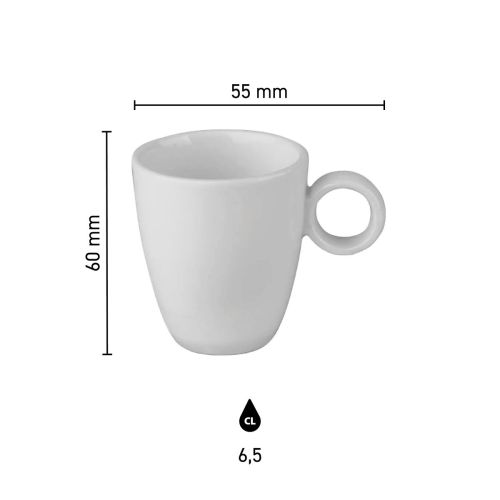 Bart Espresso kop 6,5 cl. bedrukken Bart Espresso kop 6,5 cl. bedrukken