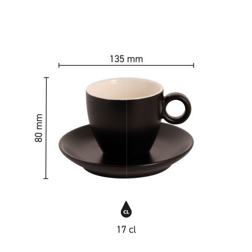 Infographic met productafmetingen van Bart Koffie 17 cl ma.t porseleinen set. Infographic met productafmetingen van Bart Koffie 17 cl ma.t porseleinen set.