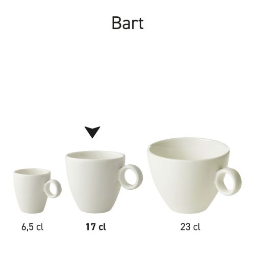 Meerdere Bart Koffie koppen wit porselein gepresenteerd als uniforme productlijn. Meerdere Bart Koffie koppen wit porselein gepresenteerd als uniforme productlijn.