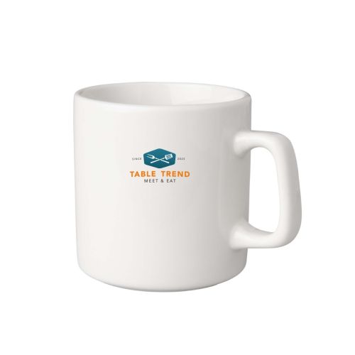 Budgetline Brabant beker 20 cl. van porselein met TableTrend-logo in meerdere kleuren zichtbaar op voorzijde. Budgetline Brabant beker 20 cl. van porselein met TableTrend-logo in meerdere kleuren zichtbaar op voorzijde.