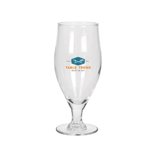 Cervoise bierglas 32 cl. met meerkleurig TableTrend-logo, duidelijk zichtbaar op het voorvlak.