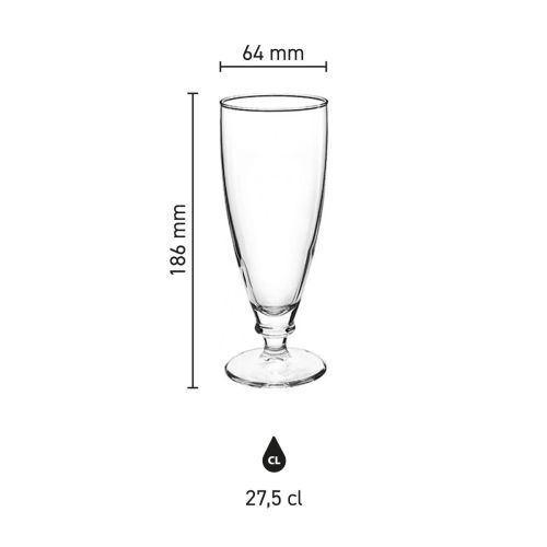 Infographic met productafmetingen van het Harmonia bierglas 27,5 cl. inclusief hoogte en diameter. Infographic met productafmetingen van het Harmonia bierglas 27,5 cl. inclusief hoogte en diameter.