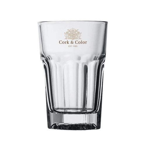 Bierglas Hoegaarden 29 cl. met kleurrijke CorkColor-bedrukking op de voorzijde. Bierglas Hoegaarden 29 cl. met kleurrijke CorkColor-bedrukking op de voorzijde.