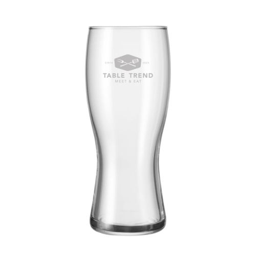 Bierglas Koblenz 30 cl met gegraveerd TableTrend logo zichtbaar op vooraanzicht. Bierglas Koblenz 30 cl met gegraveerd TableTrend logo zichtbaar op vooraanzicht.