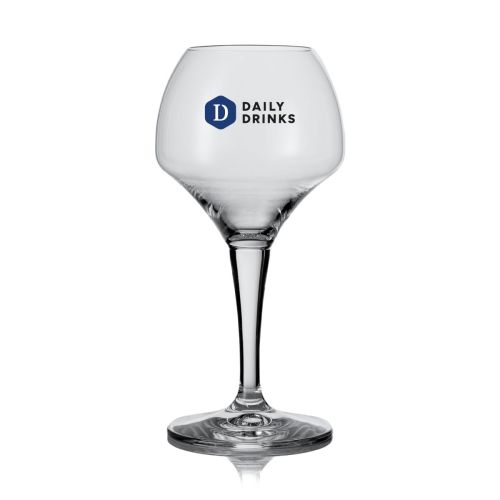 Bierglas Norbert 65 cl. bedrukt met meerkleurig DailyDrinks-logo gecentreerd op de voorzijde van het glas.