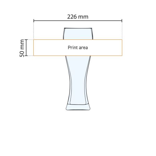 Bierglas Pantheon 30 cl. TAPMAAT bedrukken Bierglas Pantheon 30 cl. TAPMAAT bedrukken