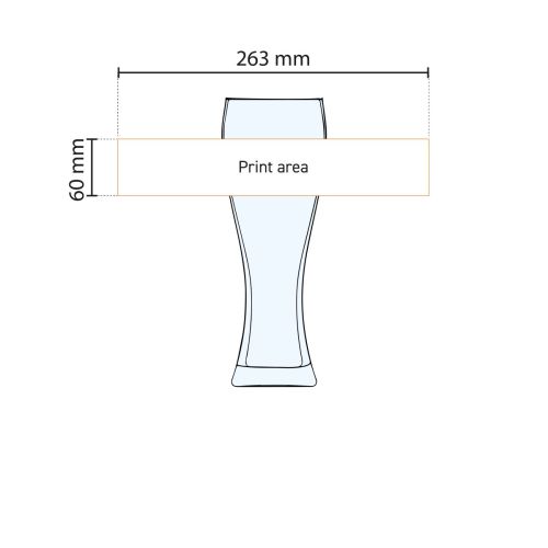 Bierglas Pantheon 50 cl. TAPMAAT bedrukken Bierglas Pantheon 50 cl. TAPMAAT bedrukken