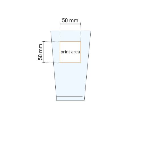 Technische werktekening van het Sestriere bierglas 39 cl. met aanduiding van drukgebied op het glas. Technische werktekening van het Sestriere bierglas 39 cl. met aanduiding van drukgebied op het glas.