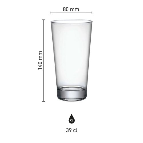 Infographic met maatvoering van het bierglas Sestriere 39 cl. inclusief hoogte en diameter. Infographic met maatvoering van het bierglas Sestriere 39 cl. inclusief hoogte en diameter.