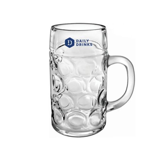 Don bierpul 50 cl bedrukt met blauw DailyDrinks-logo in één kleur op de voorzijde. Don bierpul 50 cl bedrukt met blauw DailyDrinks-logo in één kleur op de voorzijde.