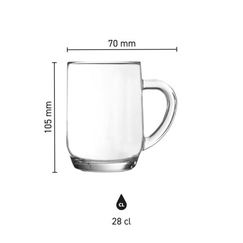 Infographic met productafmetingen van de Hayworth bierpul 28 cl., inclusief hoogte en diameter. Infographic met productafmetingen van de Hayworth bierpul 28 cl., inclusief hoogte en diameter.