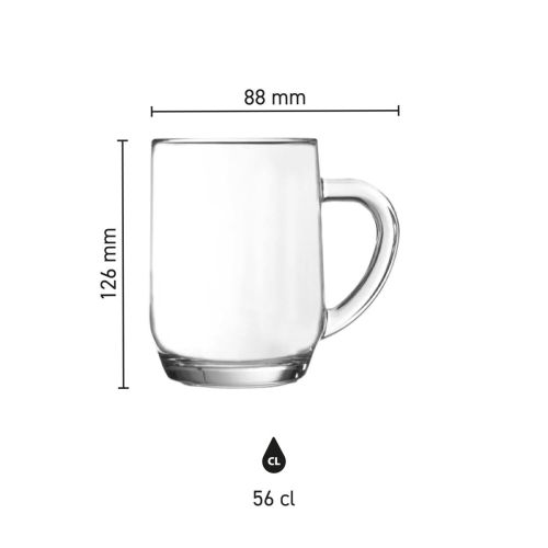 Infographic met technische afmetingen van de Hayworth bierpul 56 cl., inclusief inhoud en hoogte. Infographic met technische afmetingen van de Hayworth bierpul 56 cl., inclusief inhoud en hoogte.