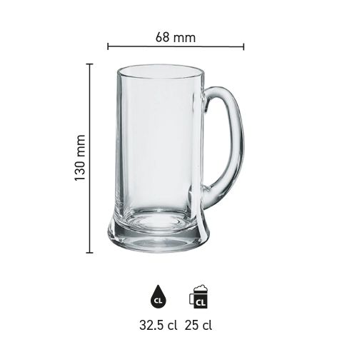 Bierpul Icon 25 cl. tapmaat bedrukken