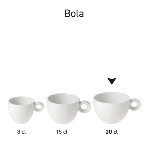Bola Cappuccino Kop wit 20 cl.
