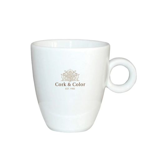 Bola Koffie Kop hoog wit 19 cl. bedrukken