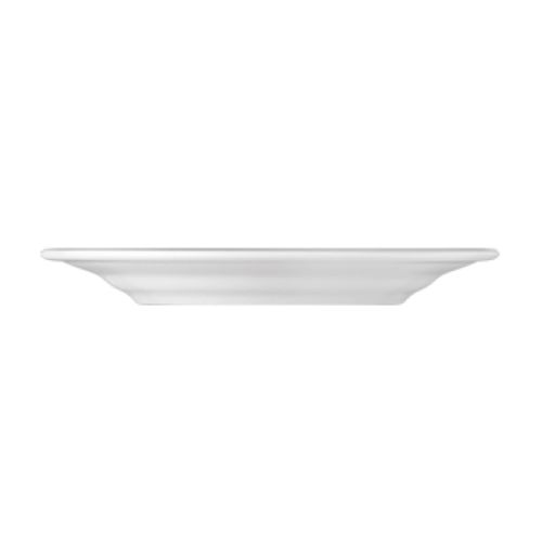 Zijkant van porseleinen bord Princip 24 cm, met lichte kromming en dunne rand. Zijkant van porseleinen bord Princip 24 cm, met lichte kromming en dunne rand.