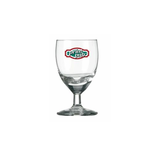 Borrelglas Gilde 3,5 cl. met meerkleurig PrintPub-logo op het vooraanzicht, gedrukt op helder glas. Borrelglas Gilde 3,5 cl. met meerkleurig PrintPub-logo op het vooraanzicht, gedrukt op helder glas.