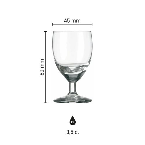 Infographic met maatvoering van borrelglas Gilde 6 cl. inclusief hoogte en diameter. Infographic met maatvoering van borrelglas Gilde 6 cl. inclusief hoogte en diameter.