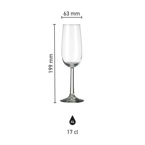 Bouquet Champagneflute 17 cl. bedrukken