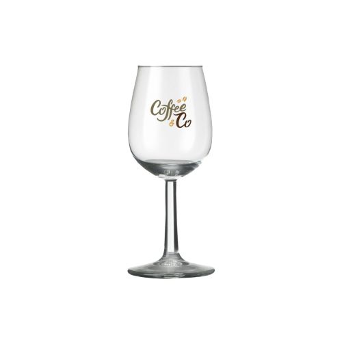 Bouquet portglas 14 cl. bedrukt met meerere kleuren CoffeeCo-logo op de voorzijde. Bouquet portglas 14 cl. bedrukt met meerere kleuren CoffeeCo-logo op de voorzijde.