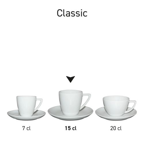 Classic Koffie SET wit in meerdere formaten gepresenteerd als Classic-serie in overzicht. Classic Koffie SET wit in meerdere formaten gepresenteerd als Classic-serie in overzicht.