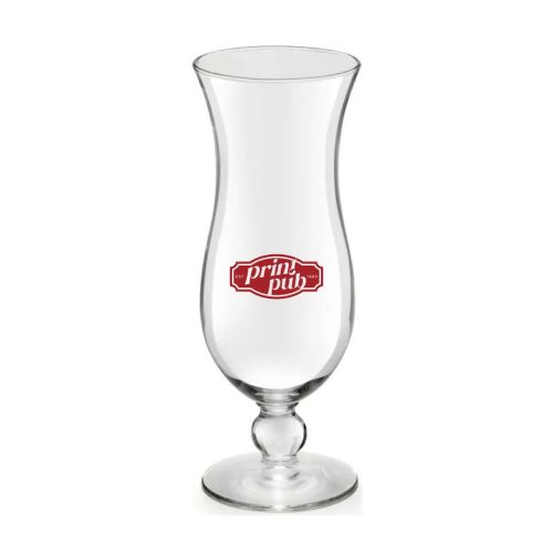 Bedrukt cocktailglas Blue Hawai 44 cl. met rood logo van PrintPub op het vooraanzicht. Bedrukt cocktailglas Blue Hawai 44 cl. met rood logo van PrintPub op het vooraanzicht.