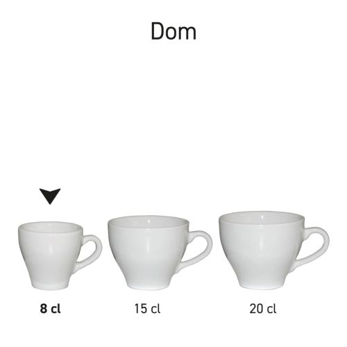 Dom Espresso Kop wit 8 cl. bedrukken