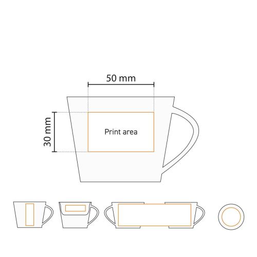 Infographic met afmetingen van de Eva Koffie Kop 20 cl. porselein overzichtelijk weergegeven. Infographic met afmetingen van de Eva Koffie Kop 20 cl. porselein overzichtelijk weergegeven.