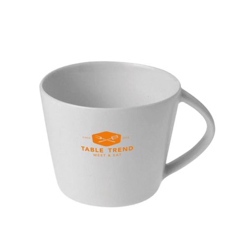 Eva Koffie Kop 20 cl. van porselein met éénkleurig TableTrend-logo op de voorkant gedrukt. Eva Koffie Kop 20 cl. van porselein met éénkleurig TableTrend-logo op de voorkant gedrukt.