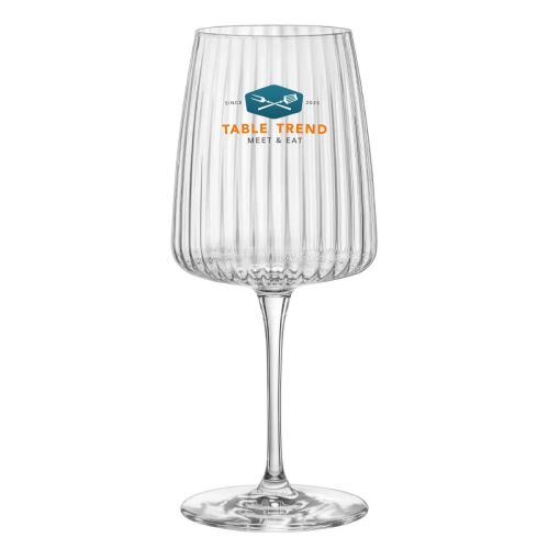 Wijnglas 53,5 cl bedrukt met full-colour TableTrend-logo op het vooraanzicht. Wijnglas 53,5 cl bedrukt met full-colour TableTrend-logo op het vooraanzicht.