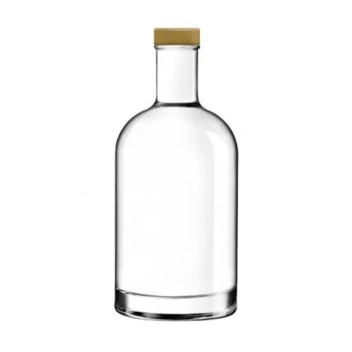 Fles Oslo 0,7 liter in vooraanzicht met gouden dop of bedrukking zichtbaar. Fles Oslo 0,7 liter in vooraanzicht met gouden dop of bedrukking zichtbaar.