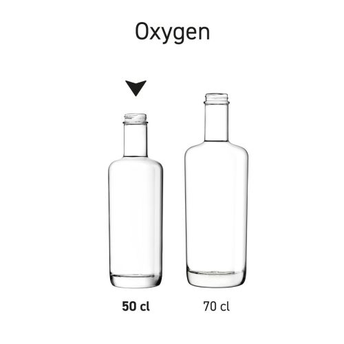 Set van meerdere flessen Oxygen, overzicht in serie gepresenteerd. Set van meerdere flessen Oxygen, overzicht in serie gepresenteerd.