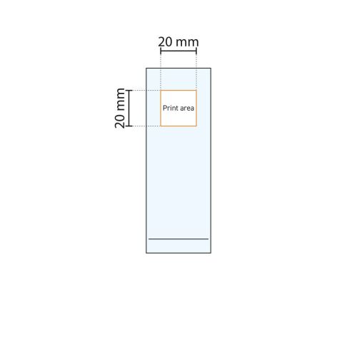 Technische werktekening met aanduiding van het drukgebied op Islande Longdrink glas 17 cl . Technische werktekening met aanduiding van het drukgebied op Islande Longdrink glas 17 cl .