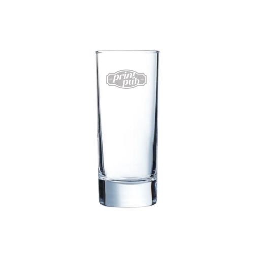 Gravure van PrintPub-logo op het vooraanzicht van Islande longdrinkglas 17 cl. Gravure van PrintPub-logo op het vooraanzicht van Islande longdrinkglas 17 cl.