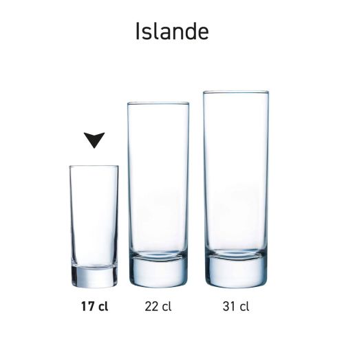 Serie Islande glazen gepresenteerd in overzichtsbeeld met gelijke vormgeving. Serie Islande glazen gepresenteerd in overzichtsbeeld met gelijke vormgeving.