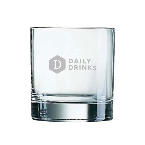 In glas gegraveerd DailyDrinks-logo op het Islande Tumbler glas 38 cl vooraanzicht. In glas gegraveerd DailyDrinks-logo op het Islande Tumbler glas 38 cl vooraanzicht.