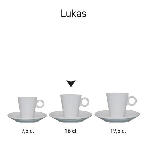 Sets van Lukas-serie gemaakt van porselein, overzichtelijk opgesteld in serie. Sets van Lukas-serie gemaakt van porselein, overzichtelijk opgesteld in serie.