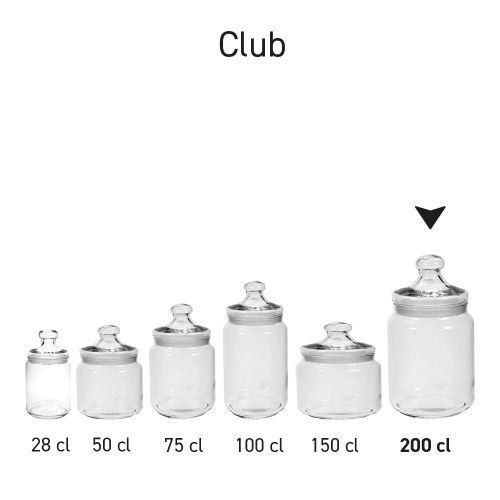 Snoeppot Big Club 2,0 liter bedrukken