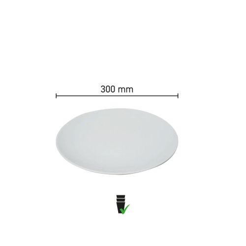 Gedetailleerde infographic met schaal en afmetingen van het ovale porseleinen steakbord 30 cm. Gedetailleerde infographic met schaal en afmetingen van het ovale porseleinen steakbord 30 cm.