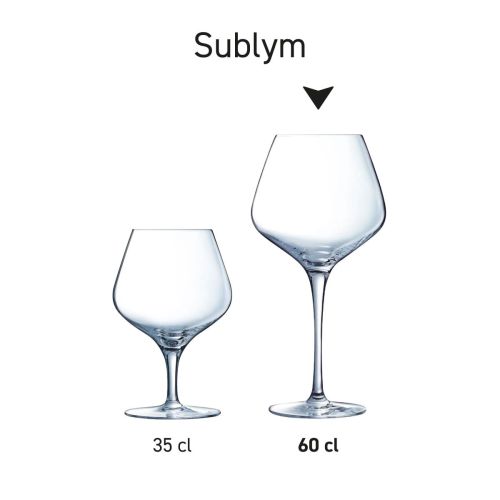 Serie Sublym glazen gepresenteerd als productreeks in serie opstelling. Serie Sublym glazen gepresenteerd als productreeks in serie opstelling.