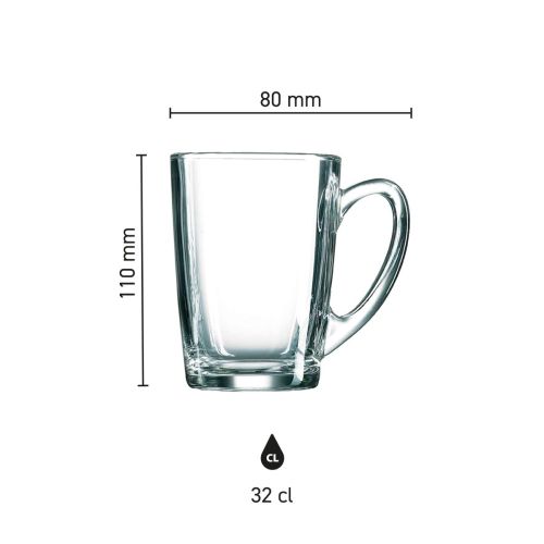 Theeglas New Morning Hoog 32 cl. bedrukken
