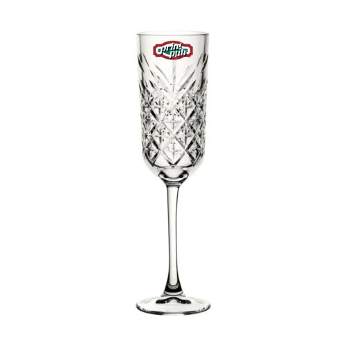 Timeless champagneflute 17,5 cl. bedrukt met meerkleurig PrintPub-logo op het vooraanzicht van het glas. Timeless champagneflute 17,5 cl. bedrukt met meerkleurig PrintPub-logo op het vooraanzicht van het glas.