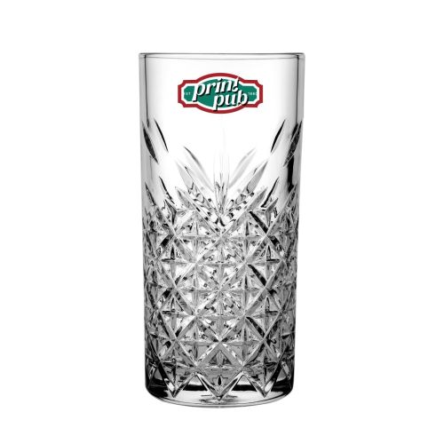 Logo in meerdere kleuren van PrintPub gedrukt op het voorvlak van glas 30 cl. Logo in meerdere kleuren van PrintPub gedrukt op het voorvlak van glas 30 cl.