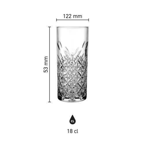 Infographic met de afmetingen van het Timeless Rakiglas 18 cl. glas in duidelijk overzicht. Infographic met de afmetingen van het Timeless Rakiglas 18 cl. glas in duidelijk overzicht.