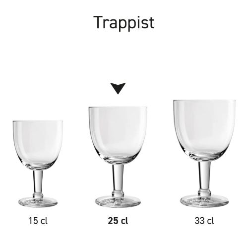 Trappist Glas 25 cl. tapmaat bedrukken
