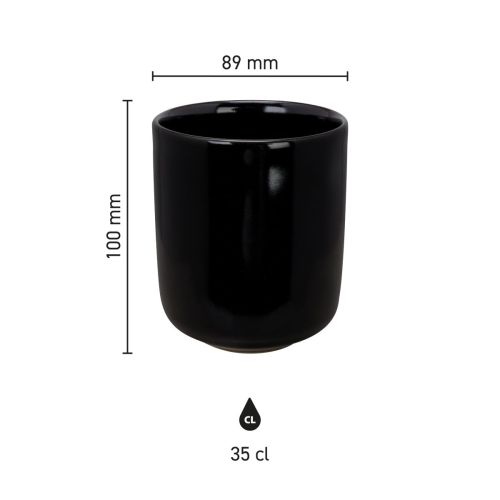 Drukgebied voor logoplaatsing in detail weergegeven op werktekening van porseleinen beker. Drukgebied voor logoplaatsing in detail weergegeven op werktekening van porseleinen beker.