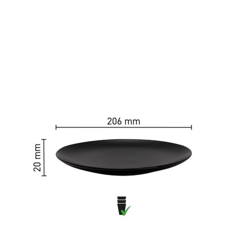 Infographic met diameter en randafmetingen van Venus bord 26 cm porselein. Infographic met diameter en randafmetingen van Venus bord 26 cm porselein.