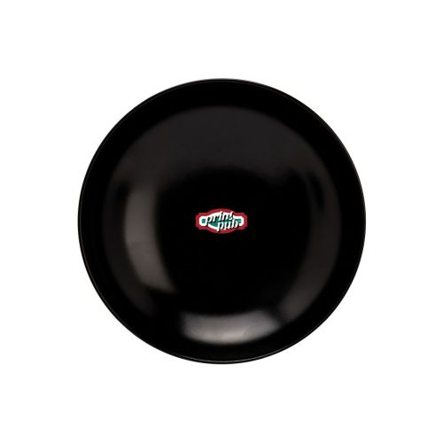 Voorzijde van het aardewerken Venus bord 21 cm met meerkleurig PrintPub-logo op het bordvlak. Voorzijde van het aardewerken Venus bord 21 cm met meerkleurig PrintPub-logo op het bordvlak.