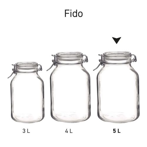 Serie Weckpotten Fido gepresenteerd naast elkaar als overzicht. Serie Weckpotten Fido gepresenteerd naast elkaar als overzicht.
